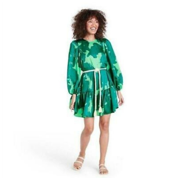 ALEXIS ROPE BELT TIERED DRESS FLORAL - Size XS🍀 - Picture 2 of 4